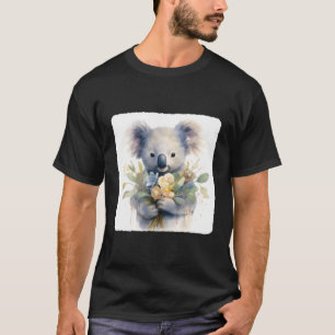 Camiseta Koala Con Un Eucalyptus Bouquet Deja Al Marsupial