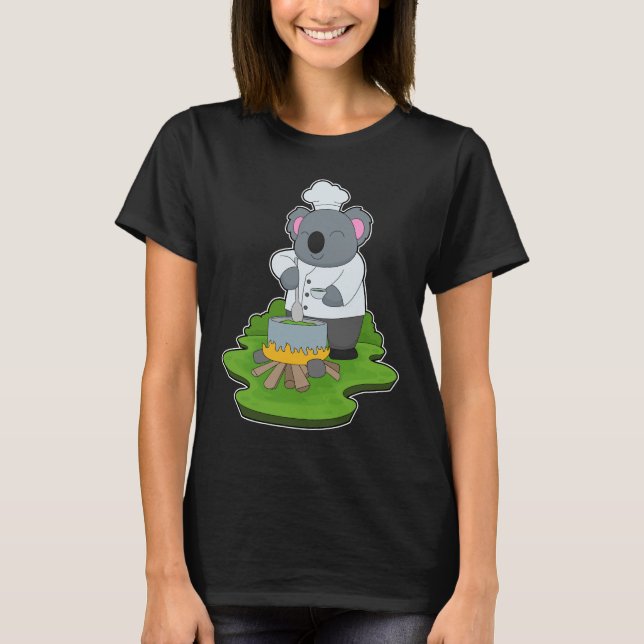 Camiseta Koala Cook Cooking pot Cooking (Anverso)