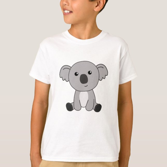 Camiseta Koala Cute Animales Para Los Niños Cutan Pequeños  (Anverso)