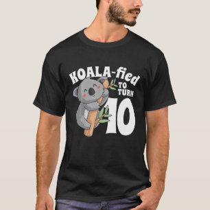 Camiseta Koala, De 10 Años, Cumpleaños, Chica Koalafied, Dé