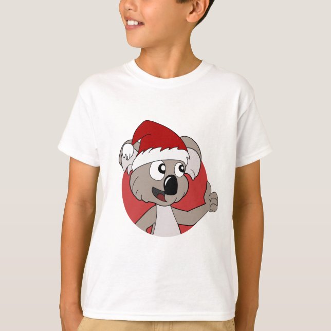 Camiseta Koala de dibujos animados de Navidad  (Anverso)