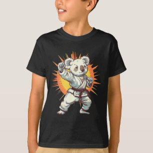 Camiseta Koala de Kickboxing Taekwondo Karate MMA Divertido