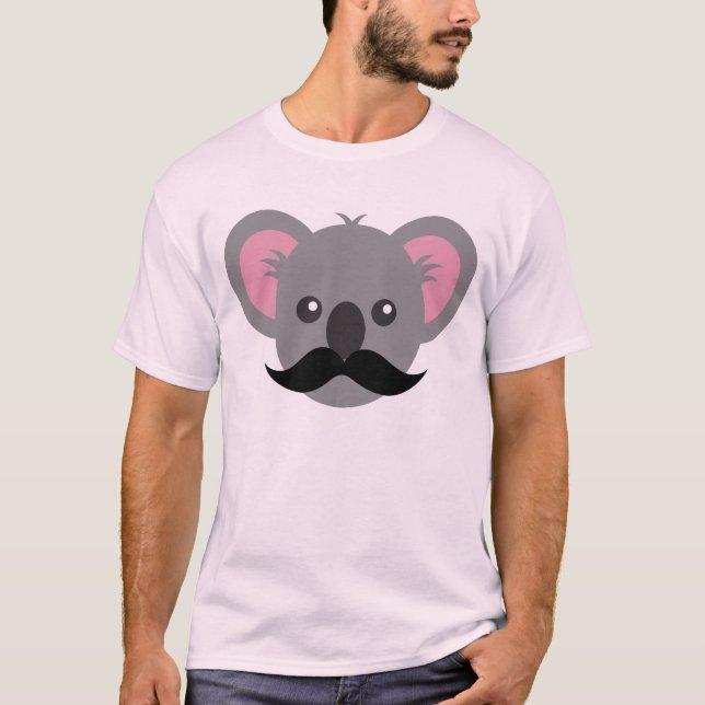 Camiseta Koala del bigote (Anverso)