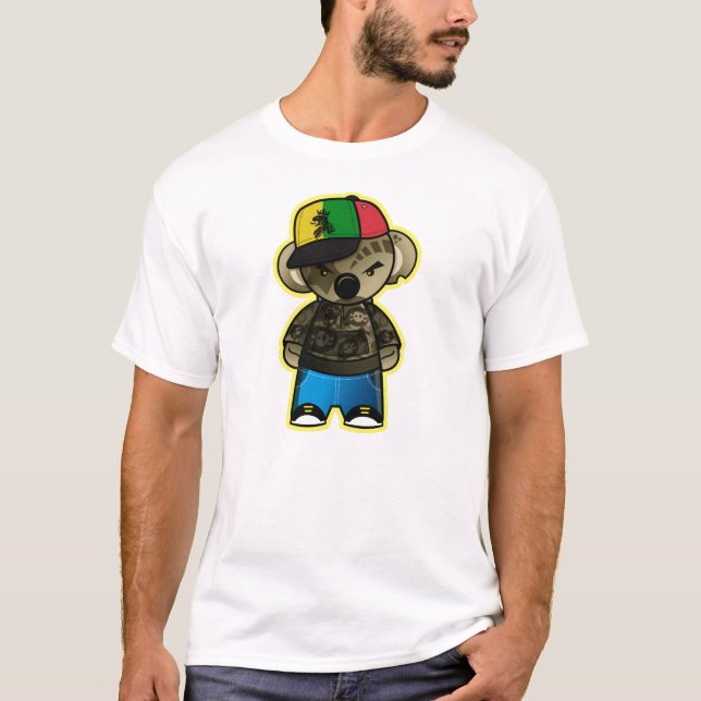 Camiseta koala del gangsta (Anverso)