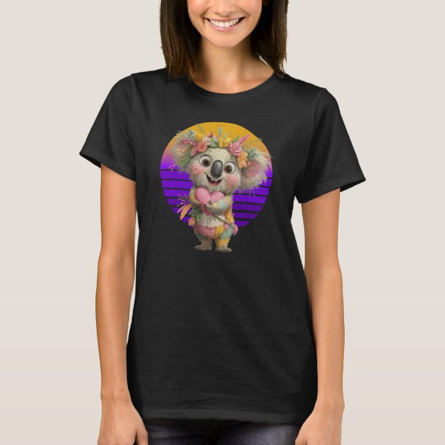 Camiseta Koala-Día-de-San-Valentín (Anverso)