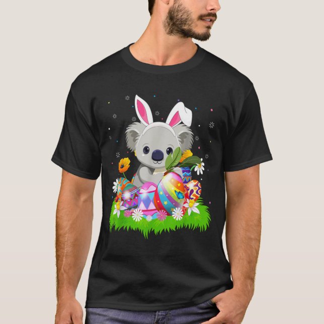 Camiseta Koala Easter Egg Hunt Bunny Ear Koala Easter Sunda (Anverso)
