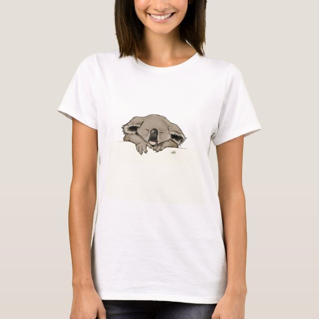 Camiseta koala el dormir (Anverso)