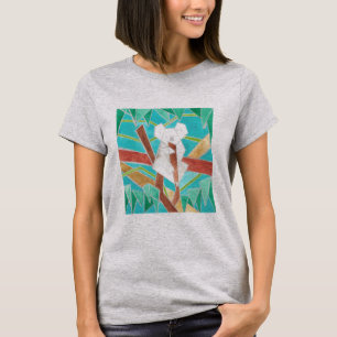 Camiseta Koala en árbol Arte abstracto original