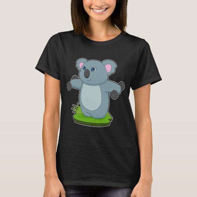 Camiseta Koala Fitness Dumbbells (Anverso)