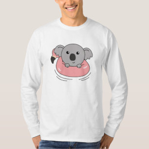 Camiseta Koala Flamingo Anillos De Baño Animales De Verano