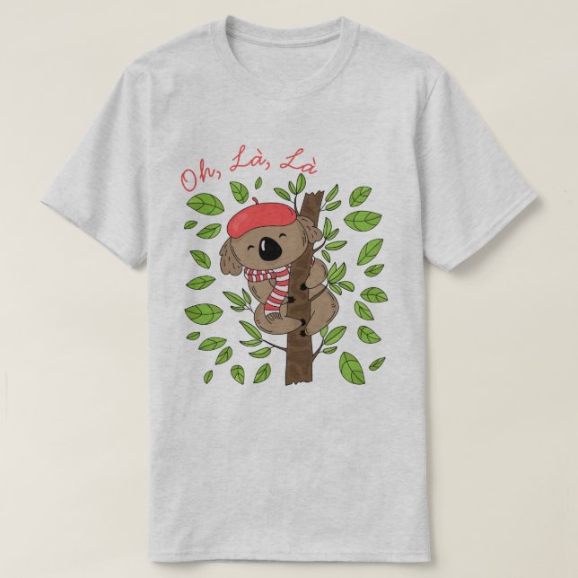 Camiseta Koala francesa (Diseño del anverso)