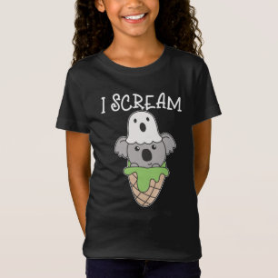 Camiseta Koala Halloween Fantasma I Grito de crema de hielo