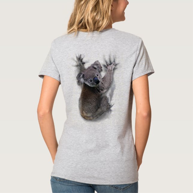 Camiseta Koala Hang En Un Animal De Australia (Reverso)