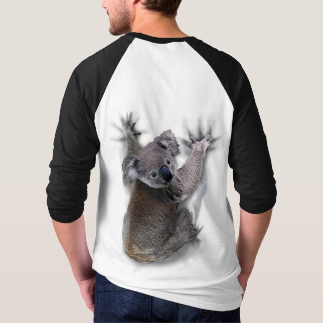 Camiseta Koala Hang En Un Animal De Australia (Reverso)