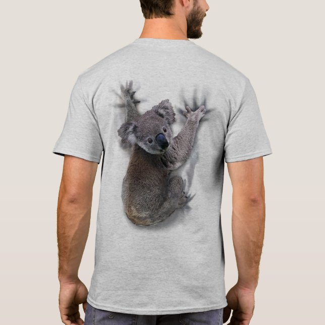 Camiseta Koala Hang En Un Animal De Australia (Reverso)