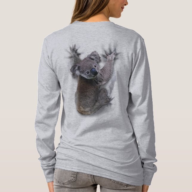Camiseta Koala Hang En Un Animal De Australia (Reverso)
