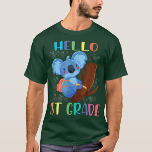 Camiseta Koala Hola primer grado de vuelta a la escuela
