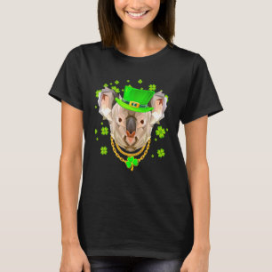 Camiseta Koala Irish Leprechaun Gangster St Patricks Day Sh