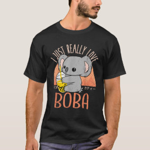 Camiseta Koala Kawaii Me encanta el té de burbujas Boba
