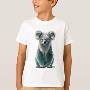 Camiseta Koala Kids Esponjosos de Color Turquesa y Gris Pin