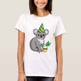 Camiseta Koala linda de la fiesta de cumpleaños con la