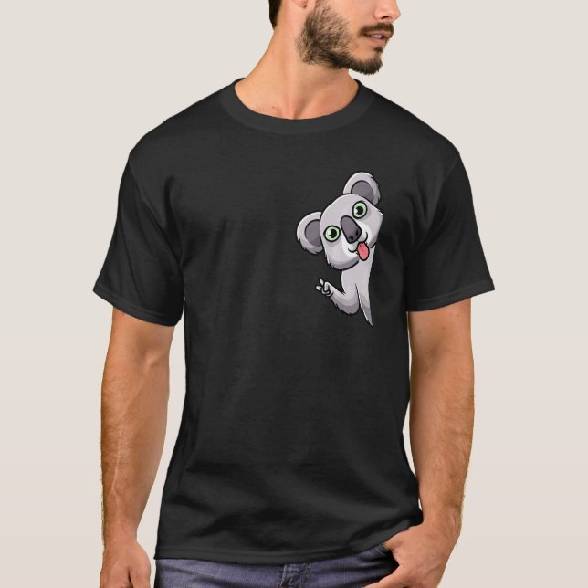 Camiseta Koala Lleva Animales De Hombres Lejos Mujeres Pequ (Anverso)