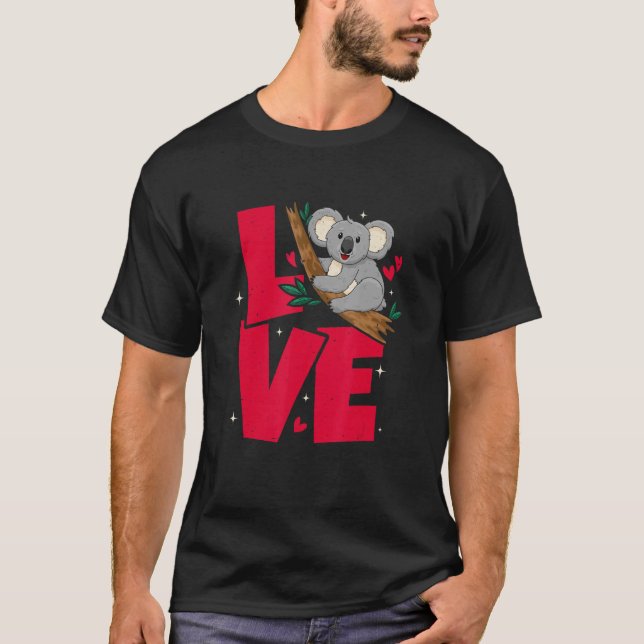 Camiseta Koala Love Cute Koala Animal (Anverso)