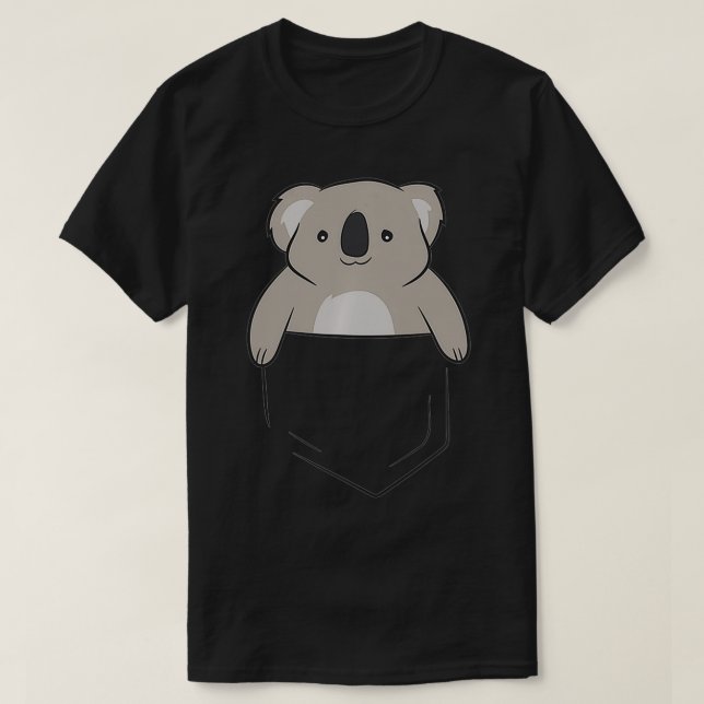 Camiseta Koala Marsupial Australia Koala En Pocket Cute Koa (Diseño del anverso)