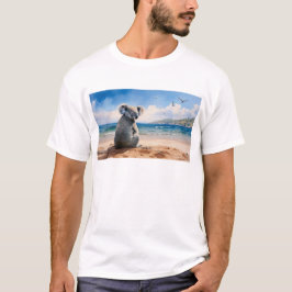 Camiseta Koala mirando el océano
