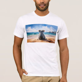 Camiseta Koala mirando el océano
