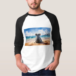 Camiseta Koala mirando el océano