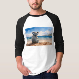 Camiseta Koala mirando el océano