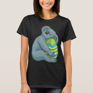 Camiseta Koala Pascua huevo de Pascua Durmiendo