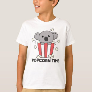 Camiseta Koala Popcorn Time Sweet Animals Popcorn Bag