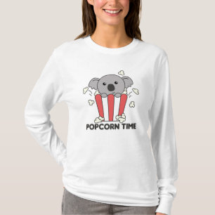 Camiseta Koala Popcorn Time Sweet Animals Popcorn Bag