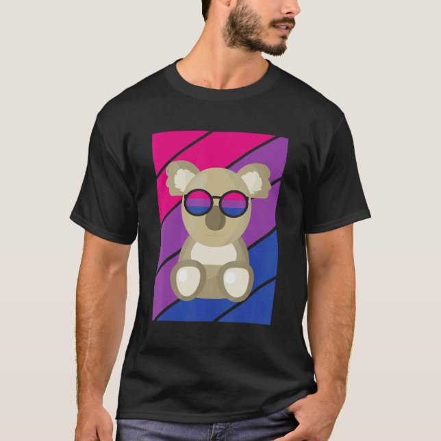 Camiseta koala Pride Bisexual Flag LGBTQ Proud Ally Pride S (Anverso)