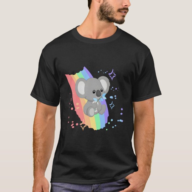 Camiseta Koala Rainbow (Anverso)