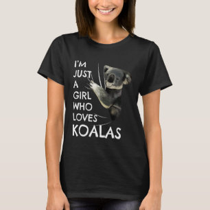 Camiseta Koala Se Enfrenta A Las Mujeres Solo Como Una Chic