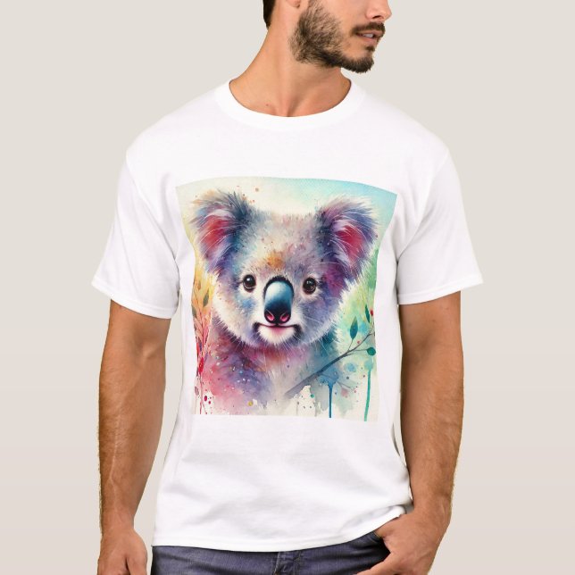 Camiseta Koala Serenity 010924AREF109 - Watercolor (Anverso)