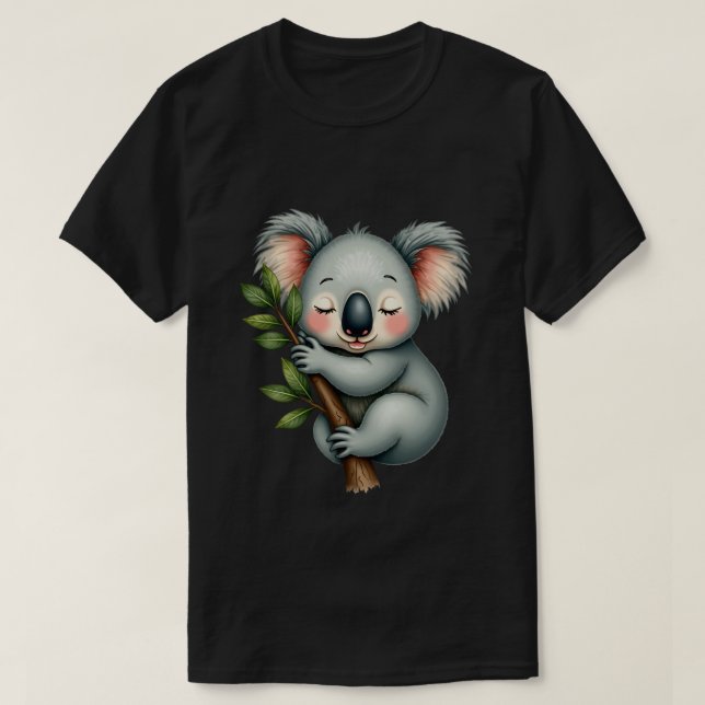 Camiseta Koala somnoliento (Diseño del anverso)