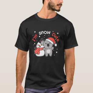Camiseta Koala soy un muñeco de nieve con nieve