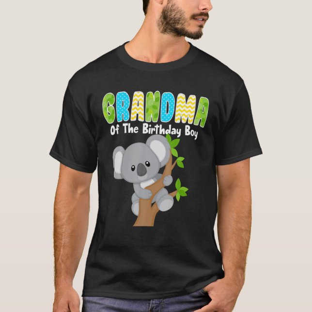 Camiseta Koala Tuvo Abuela De Cumpleaños Del Niño Ko (Anverso)