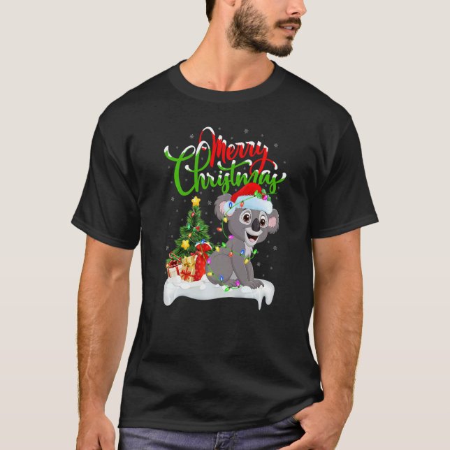 Camiseta Koala  Xmas Decorations Santa Koala Christmas (Anverso)