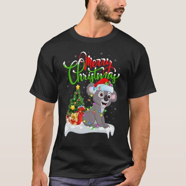 Camiseta Koala   Xmas Decorations Santa Koala Christmas (Anverso)