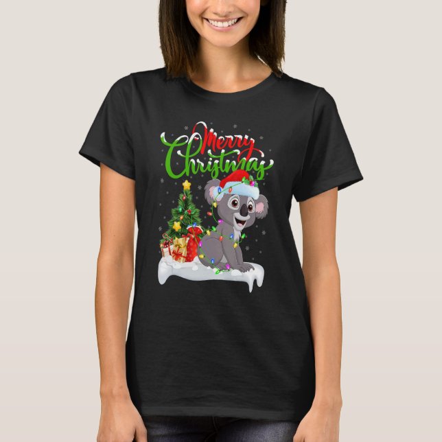 Camiseta Koala   Xmas Decorations Santa Koala Christmas (Anverso)