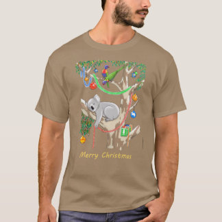Camiseta Koala y Lorikeets Navideños Dormilones