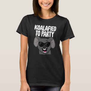Camiseta Koalafied A Las Mujeres Fiestas Cute Riendo Koala 