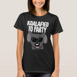 Camiseta Koalafied A Las Mujeres Fiestas Cute Riendo Koala 