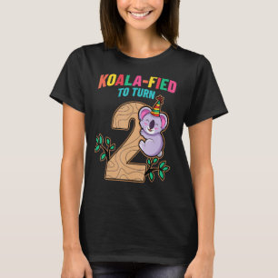 Camiseta Koalafied cumple 2 años, Koala tiene segundo Fiest
