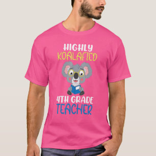 Camiseta Koalafied Maestra de 4º Grado de vuelta a la escue